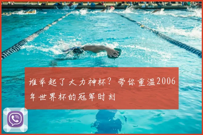 谁举起了大力神杯？带你重温2006年世界杯的冠军时刻